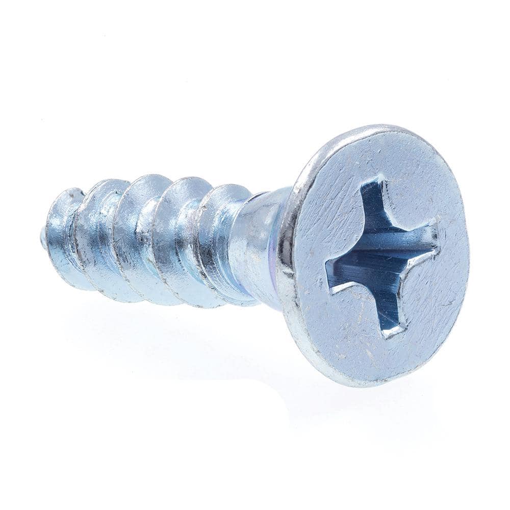 Prime-Line #8 x 1-1/4 in. Solid Brass Phillips Drive Flat Head Wood Screws (25-Pack) 9035185
