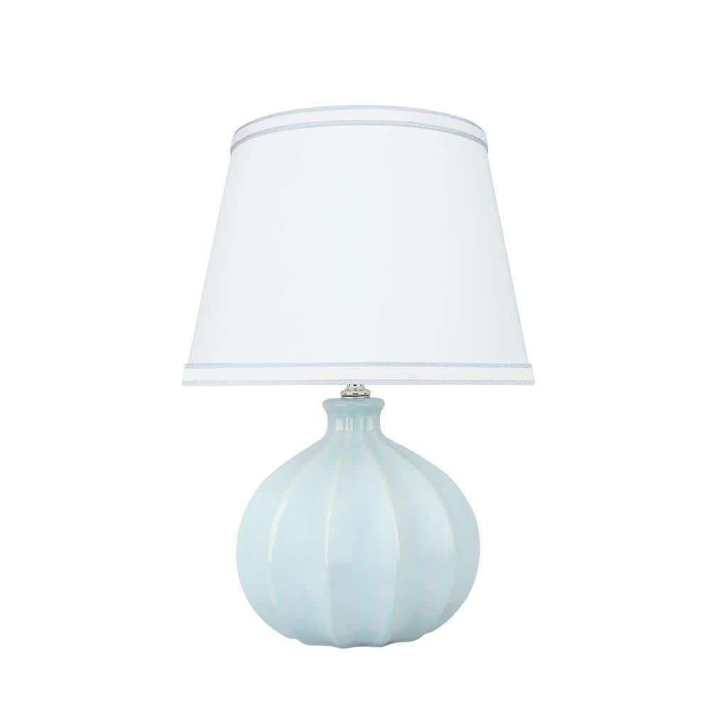 Aspen Creative Corporation 15 in. Light Blue Ceramic Table Lamp with