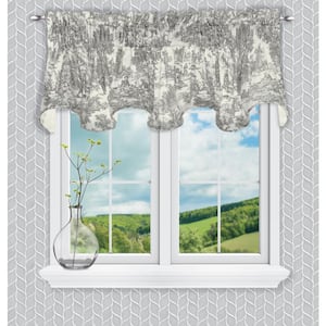 Details about   NEW Ellis Curtain MEADOW Mahtomedi Darkening Tie Window Valance 50”x 22" Ivory 