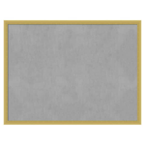 Amanti Art Svelte Polished Gold 25 in. x 19 in. Framed Magnetic Board
