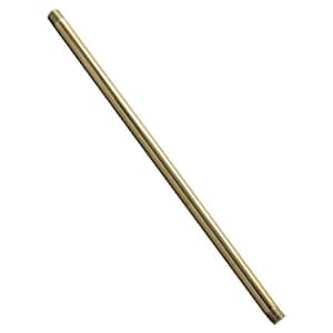 1/2 in. x 3 ft. Brass IPS Pipe Nipple, Polished Brass