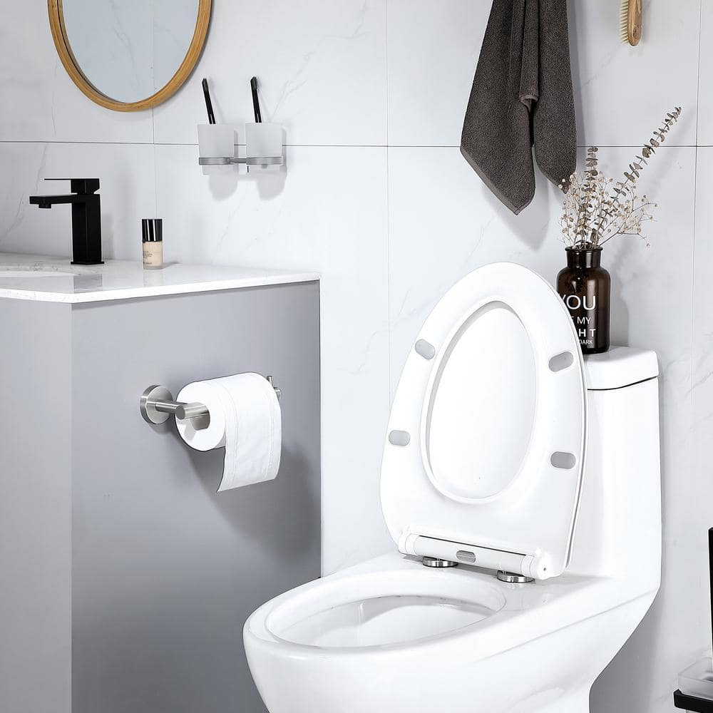 Brushed Nickel Stainless Steel Wall Mounted Toilet Paper Holder Set