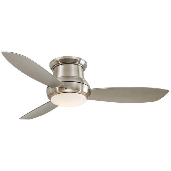 Minka Aire Concept Ii 52 In Integrated Led Indoor Brushed Nickel Ceiling Fan With Light Remote Control F519l Bn - How To Install A Minka Aire Ceiling Fan Remote