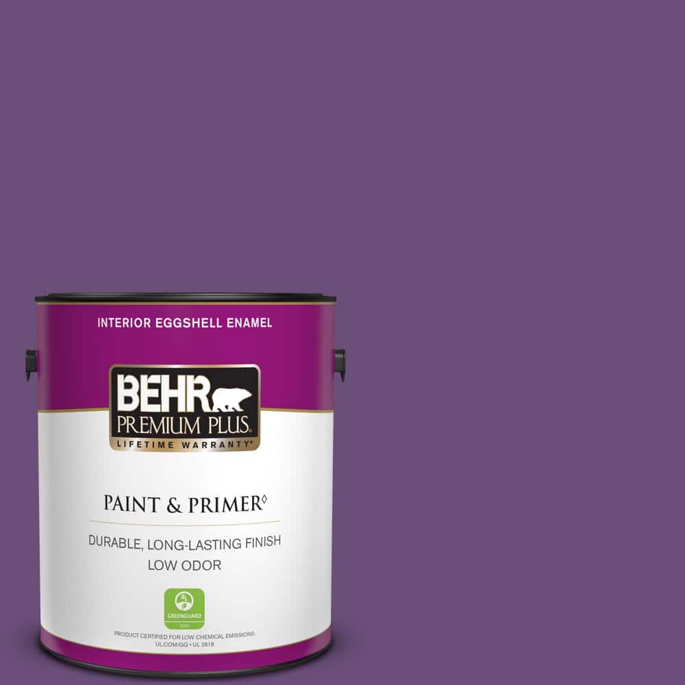 BEHR PRO 1 gal. #660B-7 Exotic Purple Eggshell Interior Paint PR33301 - The  Home Depot