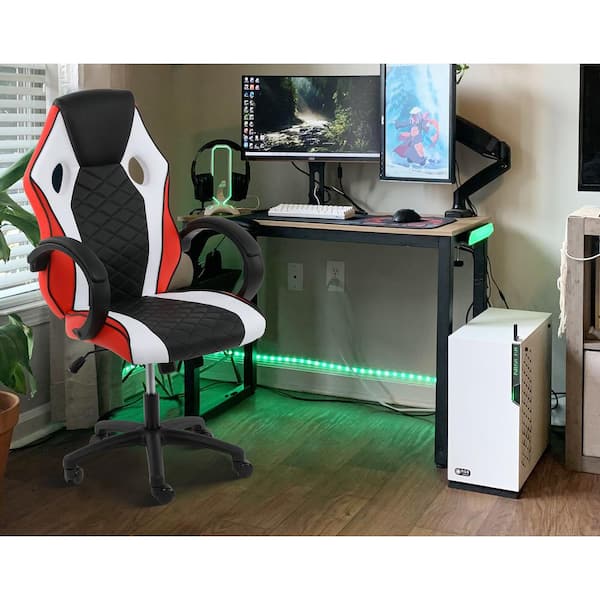 Reclining computer chair discount with monitor mount