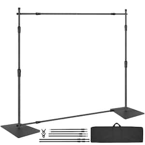 120 in. x 120 in. Backdrop Stand, Arbor Heavy Duty Backdrop Stand with Carbon Steel Base, Adjustable Support