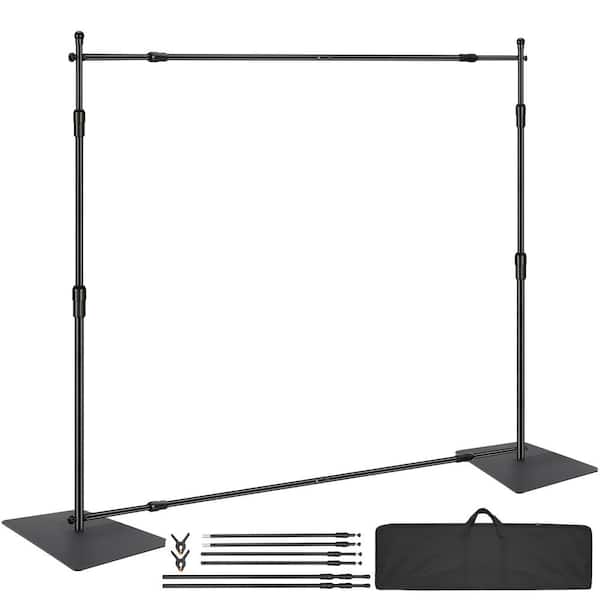 SVOPES 120 in. x 120 in. Backdrop Stand, Arbor Heavy Duty Backdrop Stand with Carbon Steel Base, Adjustable Support