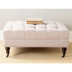 Clark Taupe Accent Ottoman