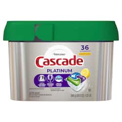 Cascade Platinum ActionPacs Lemon Scent Dishwasher Detergent with Dawn (36-Count)