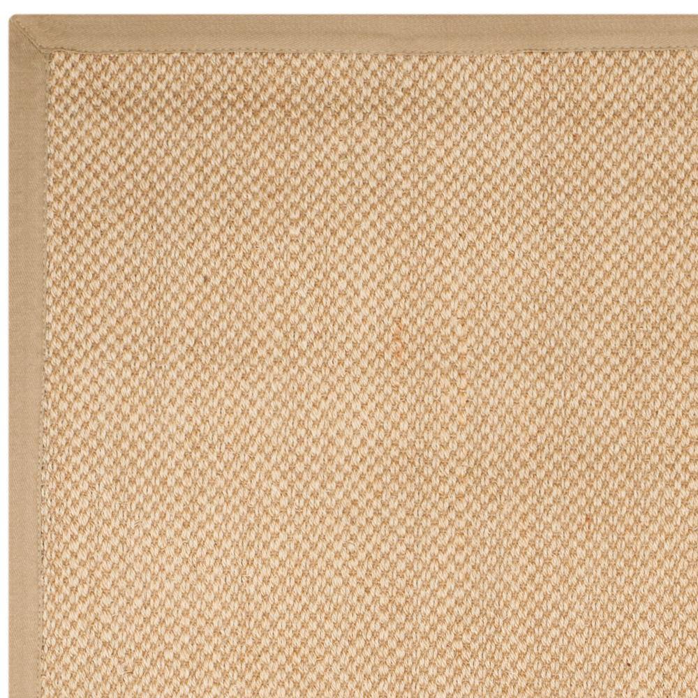 Natural Fiber NF141 Power Loomed Indoor Area Rug - Maize/Linen - 6'x6' - Safavieh