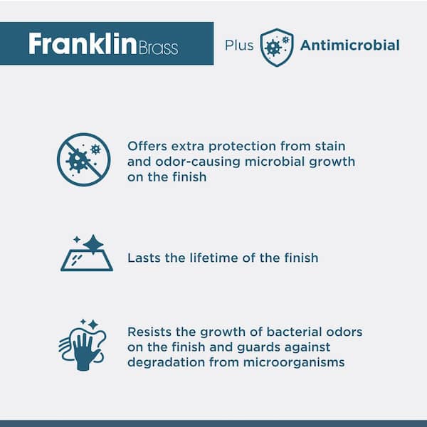 Franklin Brass - 5-Pack Fulton 1-3/16 in. (30 mm) Matte Black with Antimicrobial Properties Round Cabinet Knobs