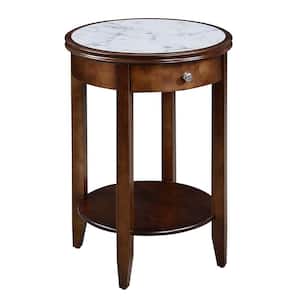 American Heritage Espresso Baldwin End Table with Drawer