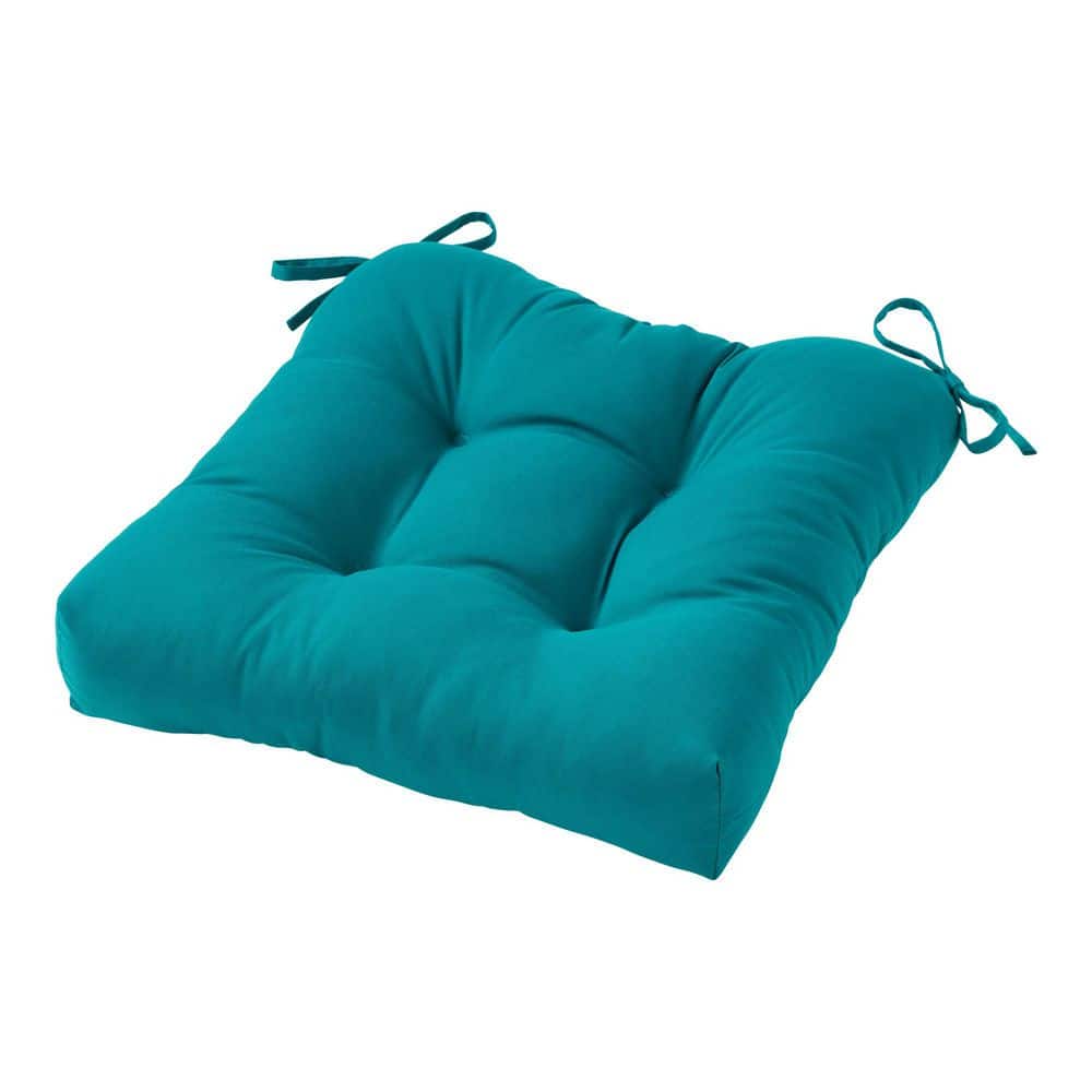 Peacock 20 in. x 20 in. Square Tufted Outdoor Seat Cushion price history on PriceWatchPro