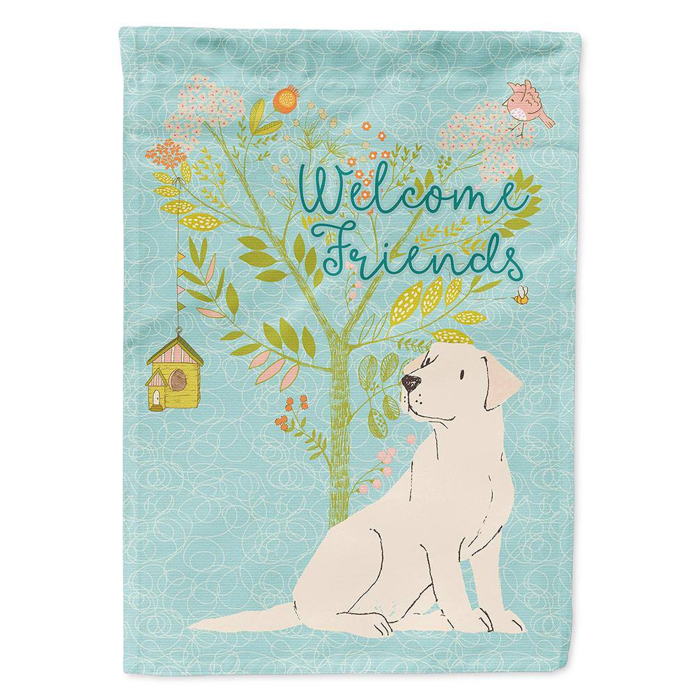 11 in. x 15-1/2 in. Polyester Welcome Friends Yellow Labrador Retriever 2-Sided 2-Ply Garden Flag price history on PriceWatchPro