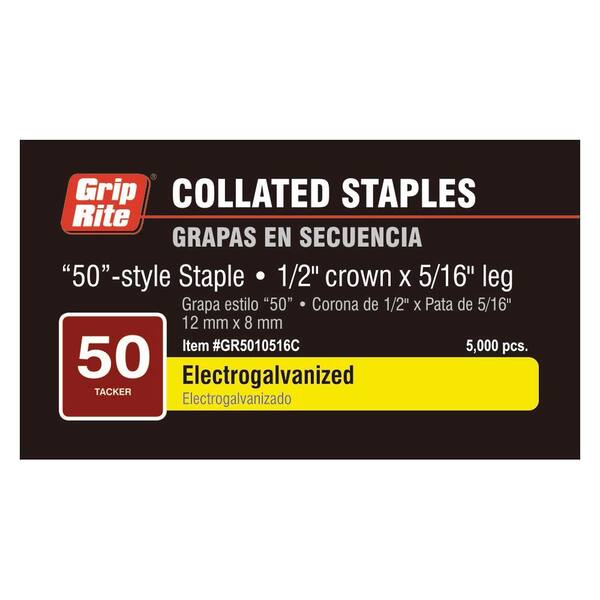 Type 53 series Staples 6 8 10 12 14 16 mm 22 Ga galvanised