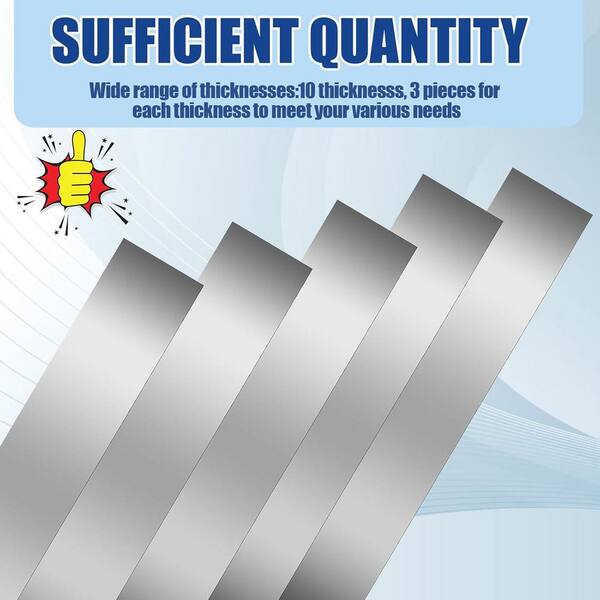 Shop Aid .002" Thick X 6" Wide X 50' Long Stainless Steel Shim Stock Roll