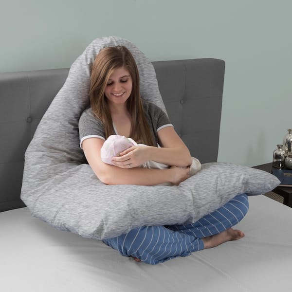 Pregnancy Pillow, Full Body Maternity Pillow with Contoured U-Shape by  Bluestone, Back Support 60 x 35 x 7 Pillow & Pillowcase White