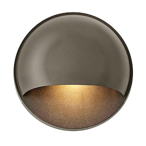 Hinkley Landscape Lighting Nuvi Round 12v Integrated LED Deck Sconce, Bronze