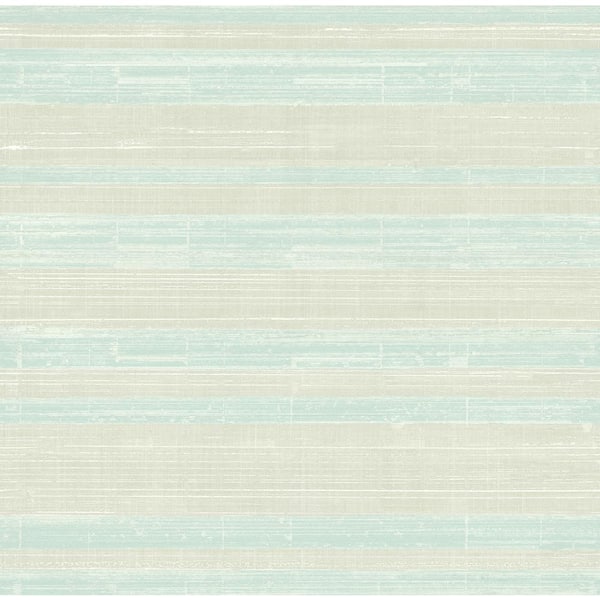 Seabrook Designs Shimmer Light Grey and Blue Ice Stria Paper Strippable Roll (Covers 56.05 sq. ft.)