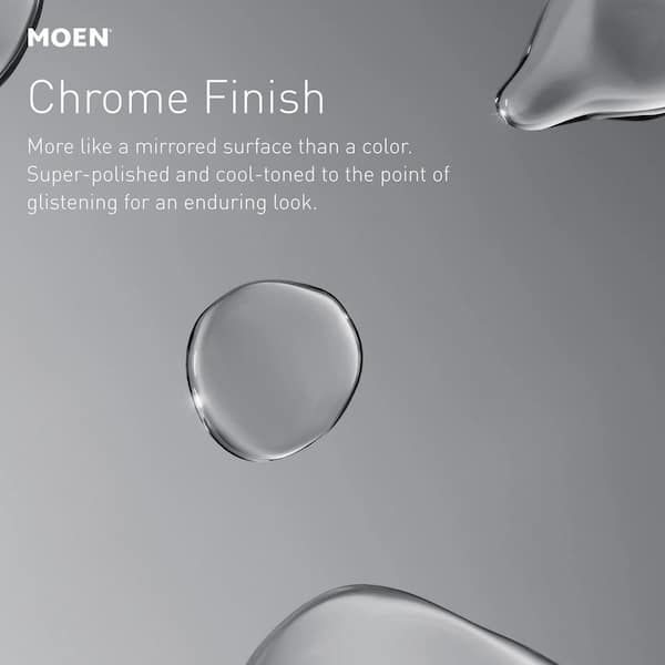 MOEN Beric Single Hole Single Handle Bathroom Faucet in Chrome