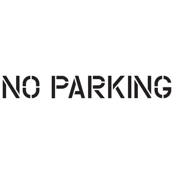 12 in. No Parking Stencil
