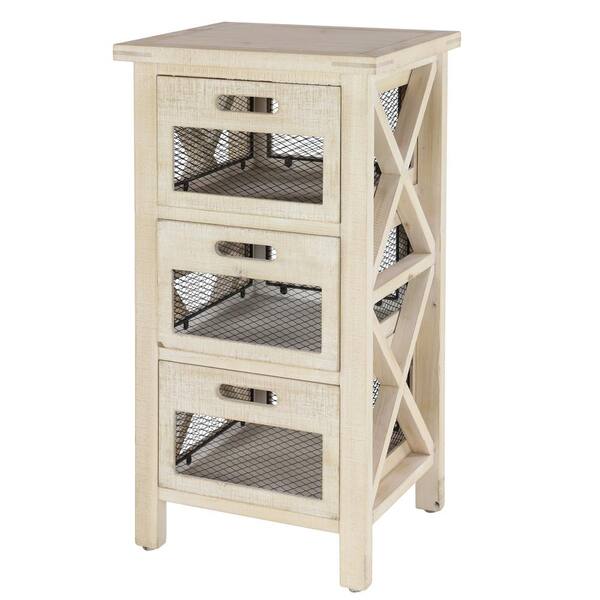 Litton Lane 32 in. x 16 in. x 13 in. Light Brown Wood Rustic Storage ...