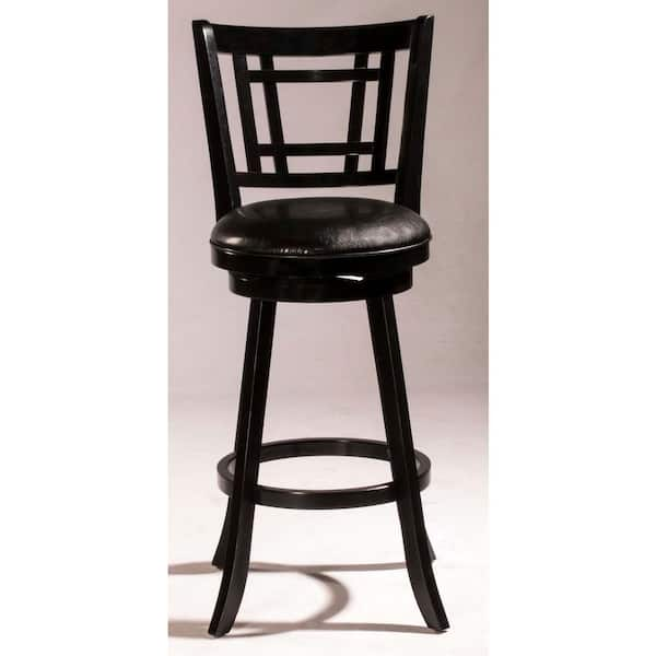 Hillsdale Furniture Fairfox Black Swivel Bar Stool 4650-831 - The