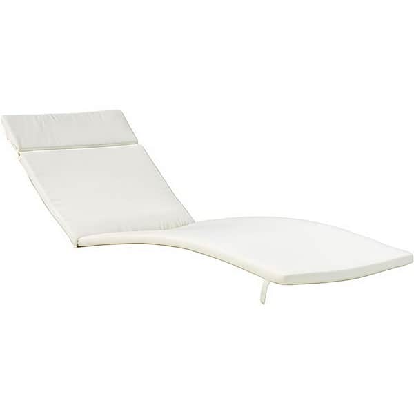 79.25 in. L x 27.50 in. W x 1.50 in. H Water-Resistant 1-Piece Outdoor Chaise Lounge Cushion (No Chaise Included), Beige