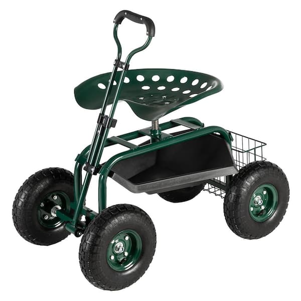 Winado 0 cu. ft. Steel Iron Garden Cart