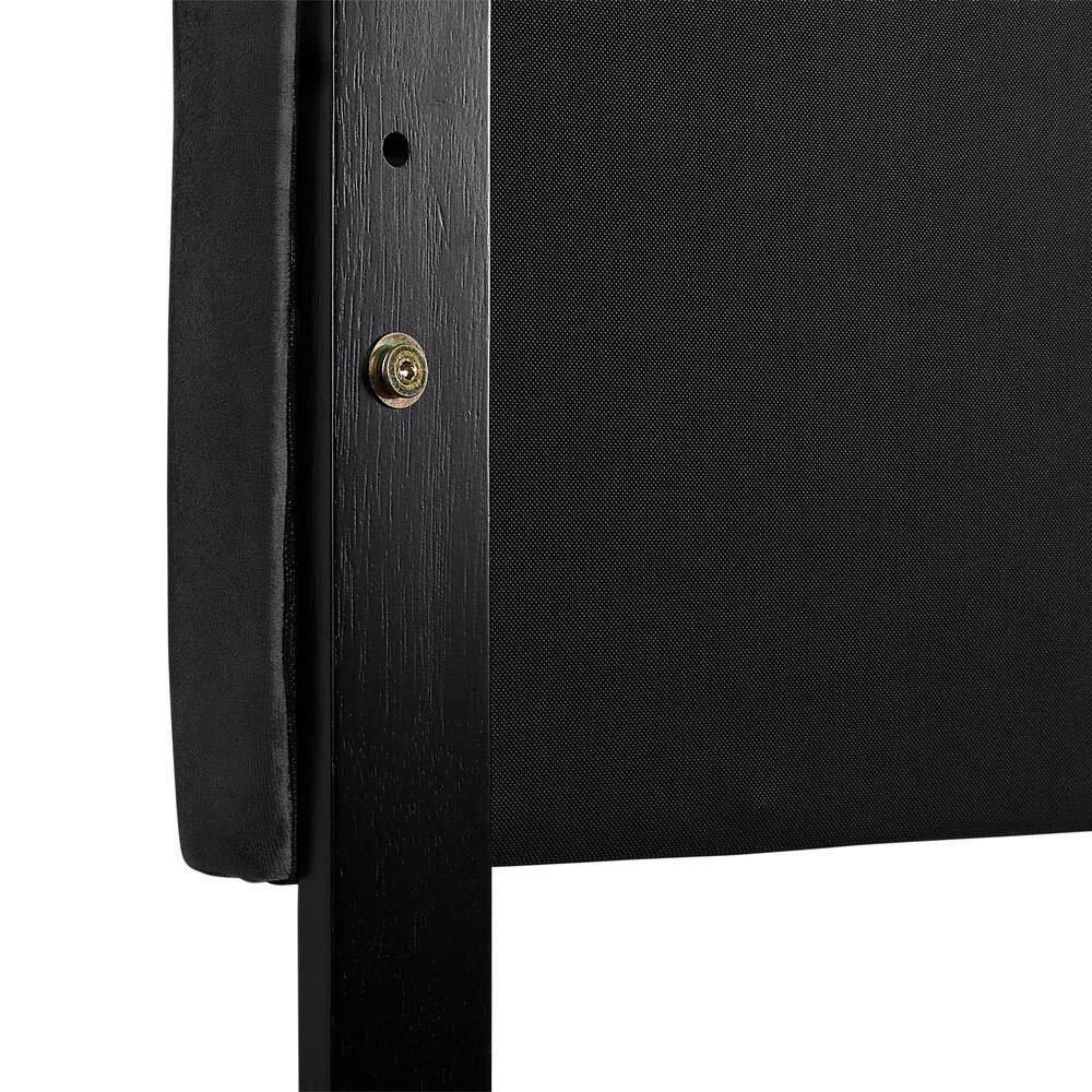 Catalina Twin Dark Gray Velvet Upholstered Tufted Headboard