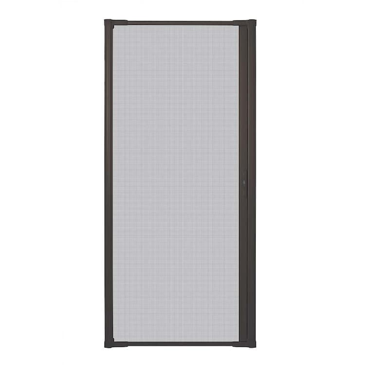 Andersen 36 in. x 80 in. LuminAire Bronze Single Universal Aluminum Gliding Retractable Screen