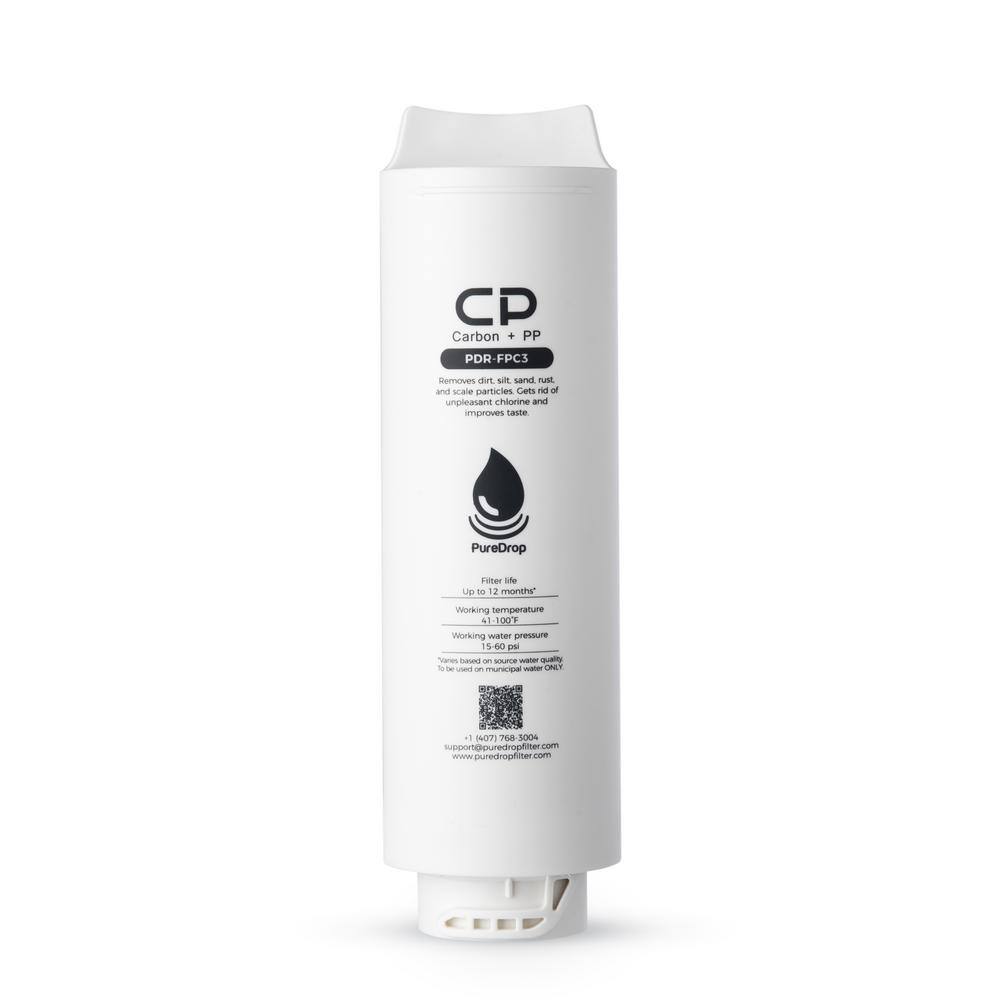 PDR-FPC3 Composite Pre-Filter Replacement Filter Cartridge for PDR-3CUW Ultra-Filtration Under Sink Water Filter System price history on PriceWatchPro