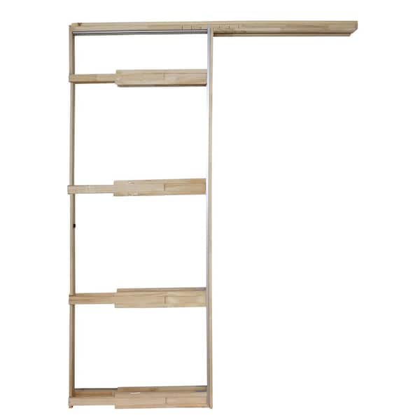 Alexandria Moulding Compact Adjustable 24 in. to 36 in. x 80 in. Pocket Door Frame for Doors
