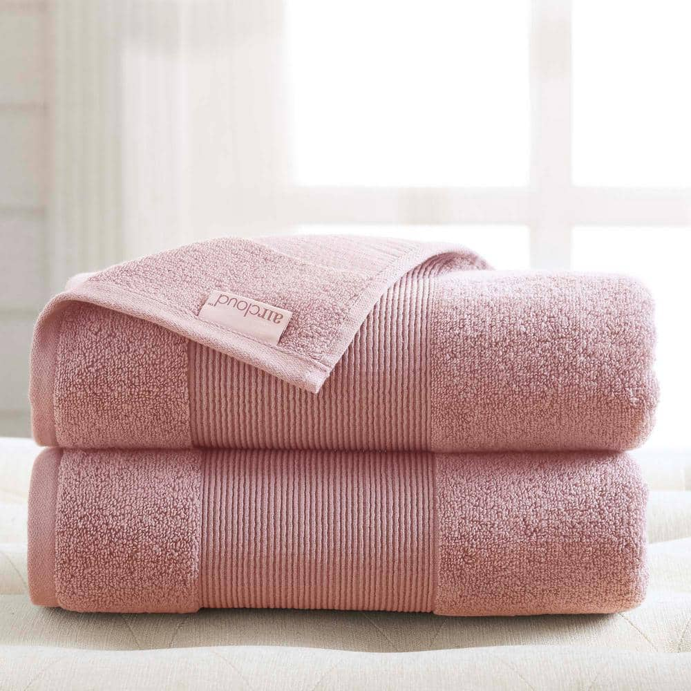 MODERN THREADS Air Cloud 2-Piece Peachy Blush Oversized Bath Sheet  5ACTL2PE-BLS-ST - The Home Depot