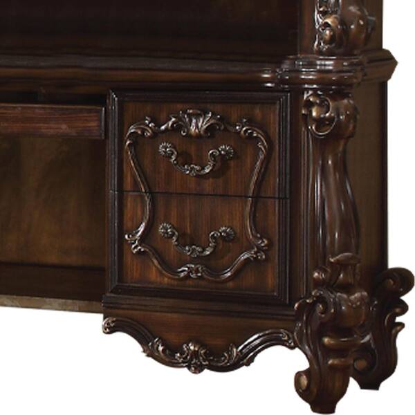 Versailles Computer Desk w/ Hutch (Antique Platinum) by Acme