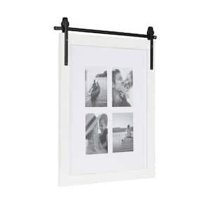 Cates 16 x 20 Matted to 4op White Wood Hanging Collage Frame