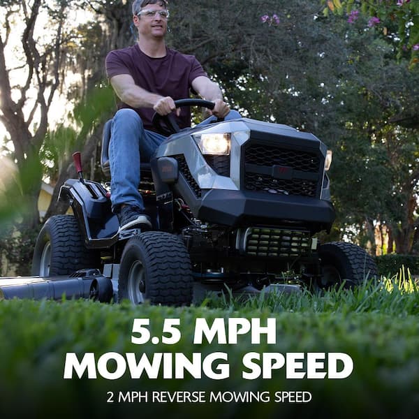 Murray - MT100 42 in. 13.5 HP 500cc E1350 Series Briggs and Stratton Engine 6-Speed Manual Gas Riding Lawn Tractor Mower