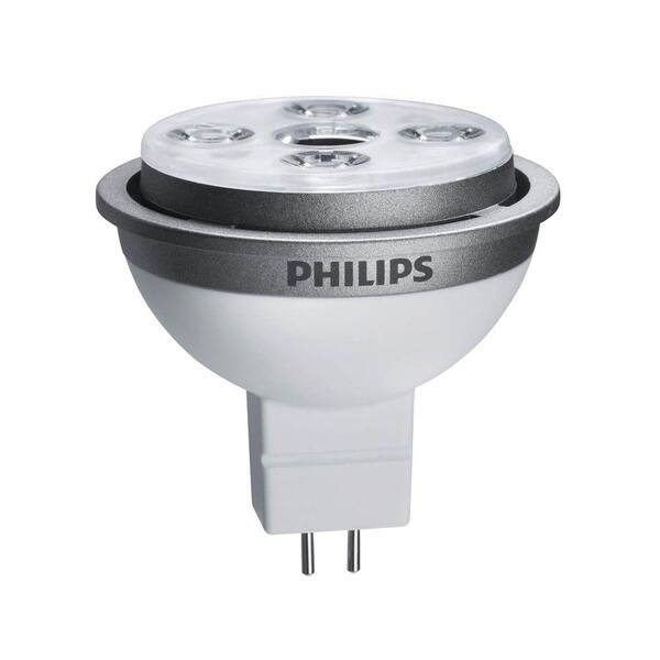 Philips 50W Equivalent Cool White (4000K) MR16 Dimmable LED Wide Flood Light Bulb (10-Pack)