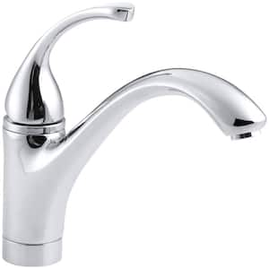 Forte Single-Handle Standard Kitchen Faucet with Lever Handle in Polished Chrome