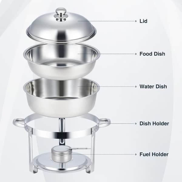  6L Chafing Dishes Serving Food Warmer Round Electric