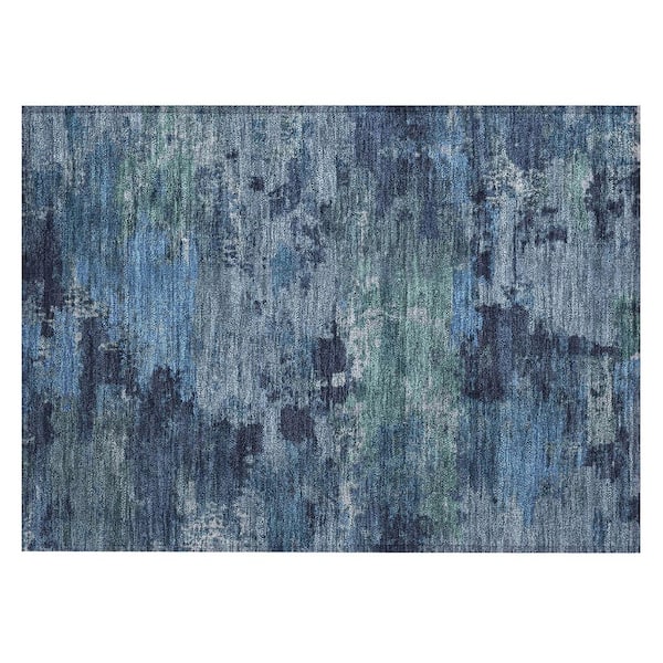 Chantille Machine Washable Indoor/Outdoor Abstract ACN2813 Blue 3 ft. x 4 ft. Area Rug