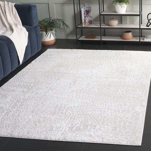 Carter 8 ft. x 10 ft. Ivory/Taupe Abstract Geometric Area Rug