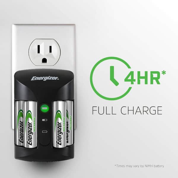 CHPROWB4 Energizer Pro Charger with 4 Rechargeable AA NiMH Batteries 2000 mAh 