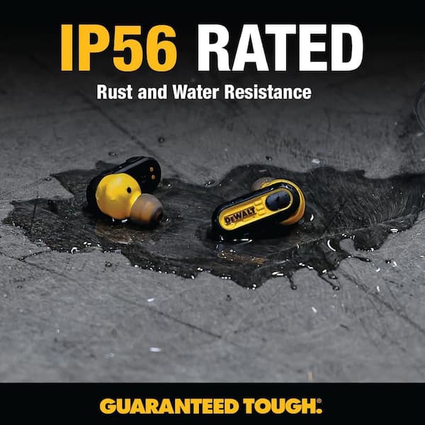 DEWALT DW2 Jobsite True Wireless Earbuds with Charging Case 190