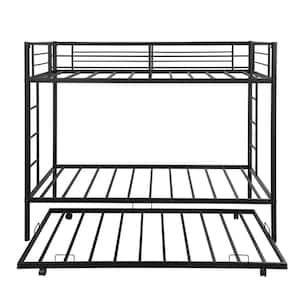 DHP Fulton Black Metal Twin Over Twin Bunk Bed DE16122 - The Home Depot