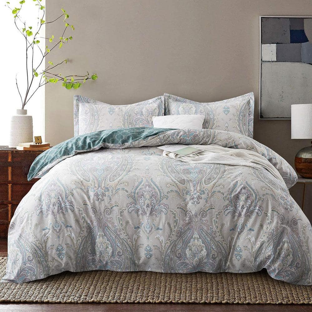 softan Printed Twin Duvet Cover Set with Zipper Closure, 2 Pieces Patterned  TwinTwin XL Size Duvet Cover for Corner Ties, Soft & Breathable