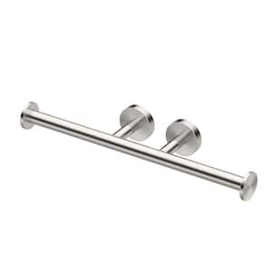 Glam Double Toilet Paper Holder in Satin Nickel