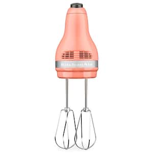 Ultra Power 5-Speed Pink Hand Mixer with 2 Stainless Steel Beaters
