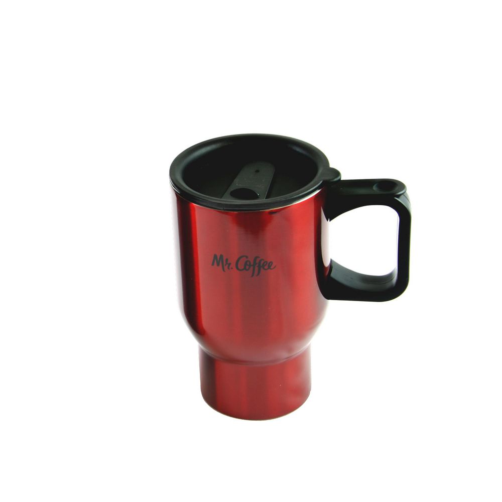 Mr. Coffee Javelin 16 oz. Red Double Wall Thermos and Travel Mug