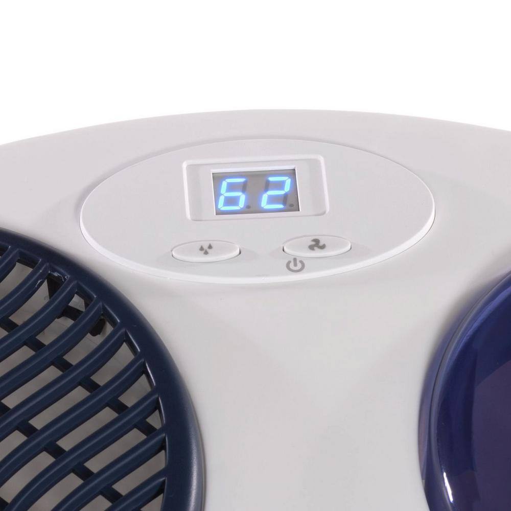 White Digital Evaporative Tabletop Humidifier with Humidistat